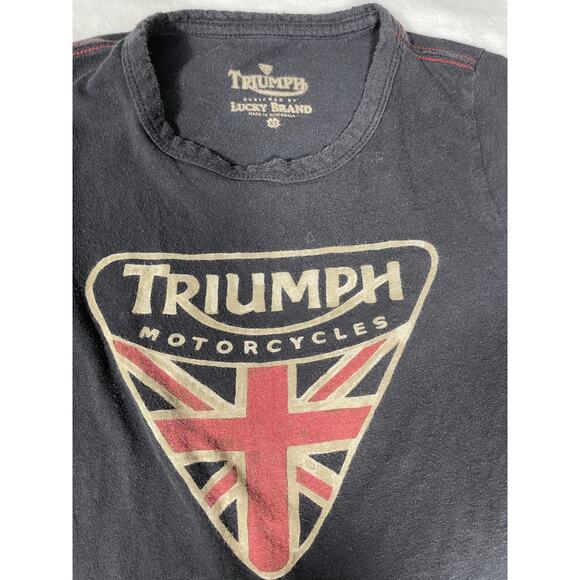 Triumph Motorcycles Lucky Brand Tee Black XS - Picture 5 of 6